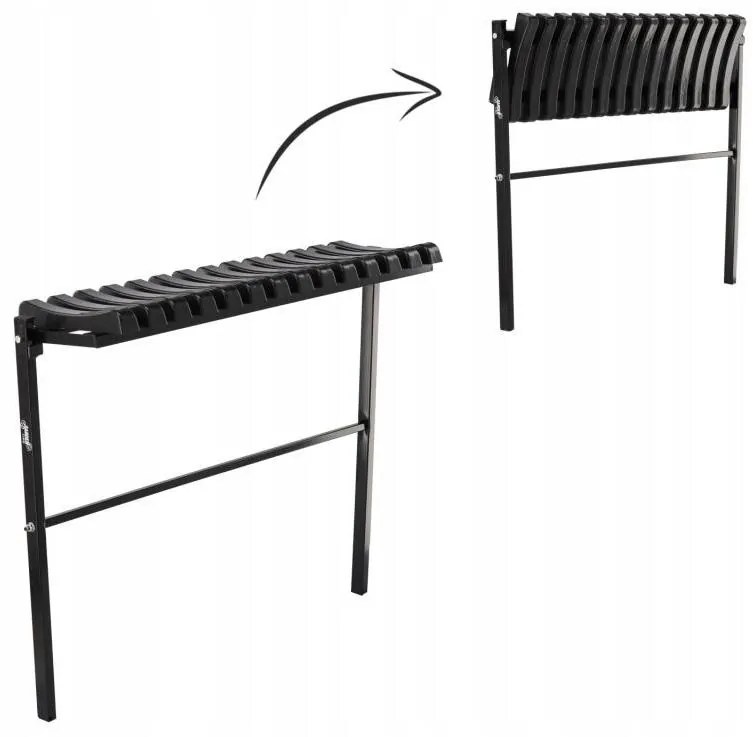 Bancă de grădină Shade 70 (negru). 1096491