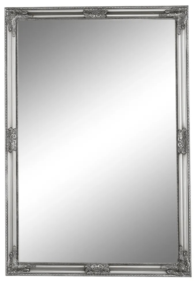 Oglinda cu cadru argintiu din lemn, MALKIA TIP 11