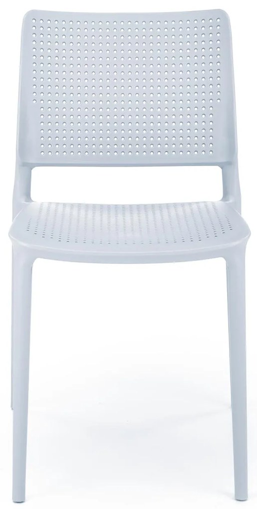 Scaun din plastic albastru deschis K514