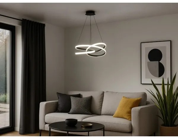 Lustră LED reglabilă pe cablu LED/90W/230V 3000-6500K Ø 47 cm + telecomandă