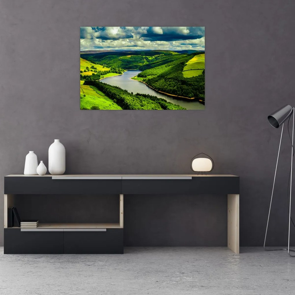Tablou - Peisaj verde (90x60 cm)