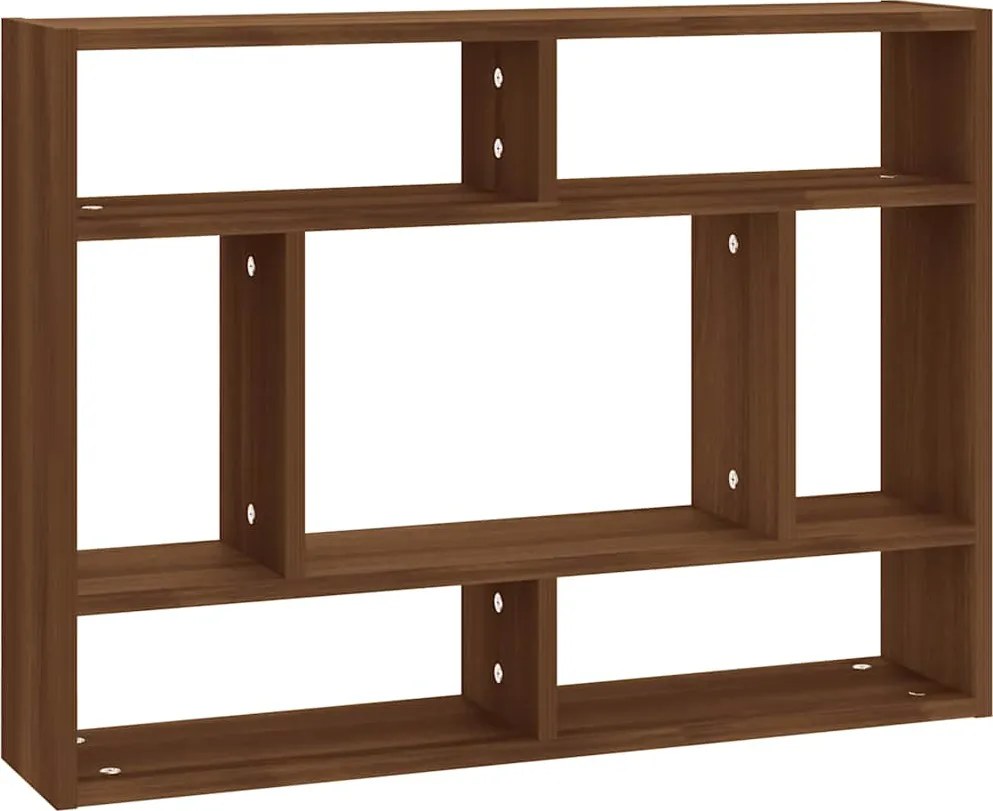 vidaXL Raft de perete, stejar maro, 75x16x55 cm, lemn compozit
