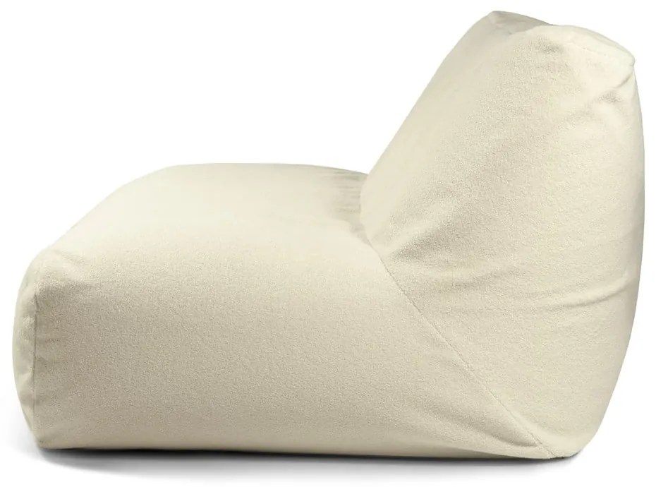 Fotoliu bean bag maro cu tapițerie din țesătură bouclé Sofa Tube 160 – SLOWDOWN