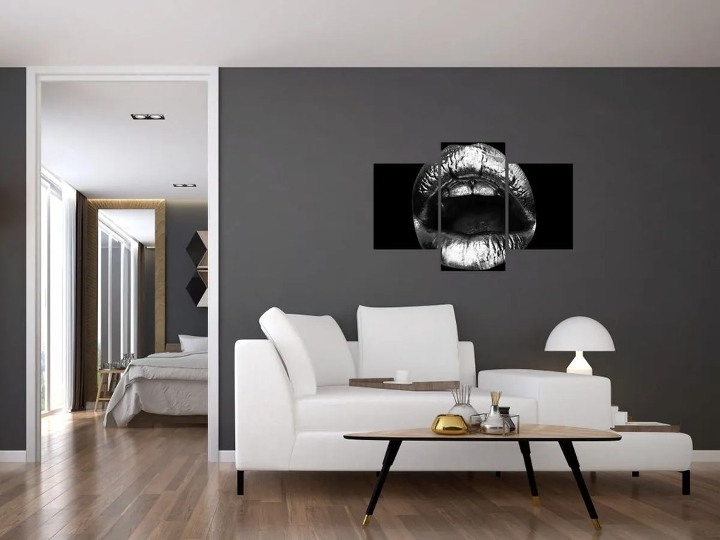 Tablou - Buze lucioase (90x60 cm)