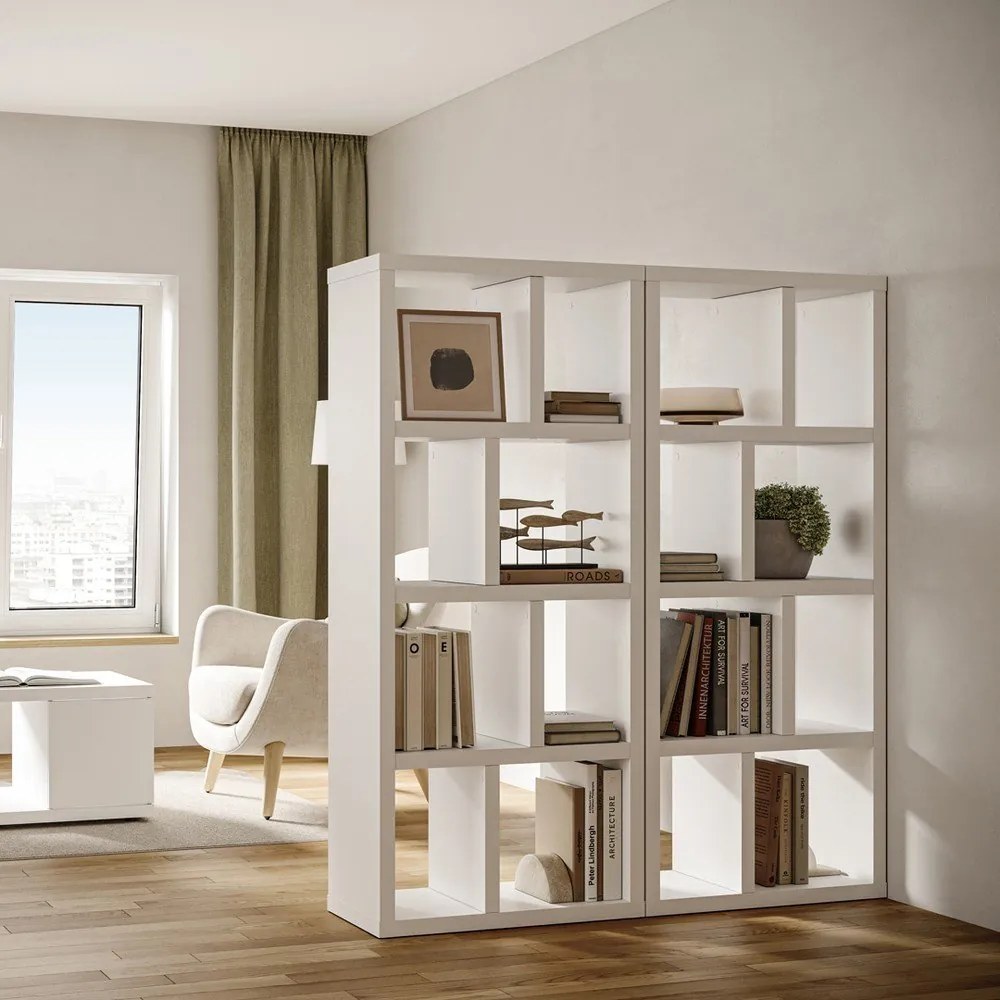 Bibliotecă albă 70x159 cm Berlin – TemaHome