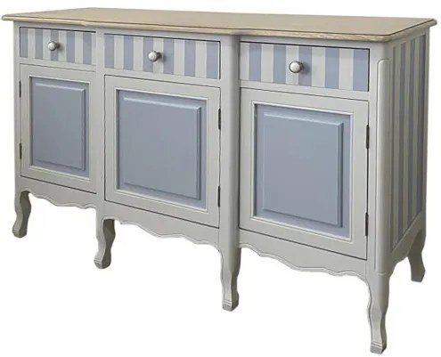 Bufet, bleu, din lemn de paulownia, Charme