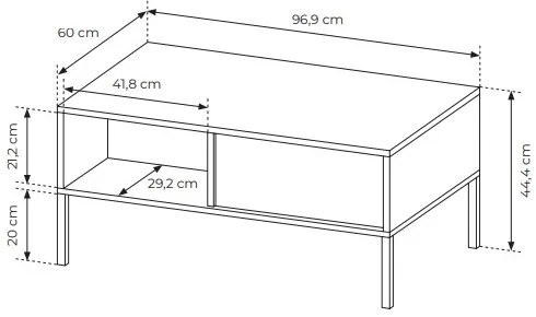 Măsuță de cafea Danton 2S (Bej). 1071336