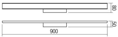 Redo 01-1527 - Corp de iluminat LED pentru oglindă de baie DAO, 1xLED/36W/230V, IP44