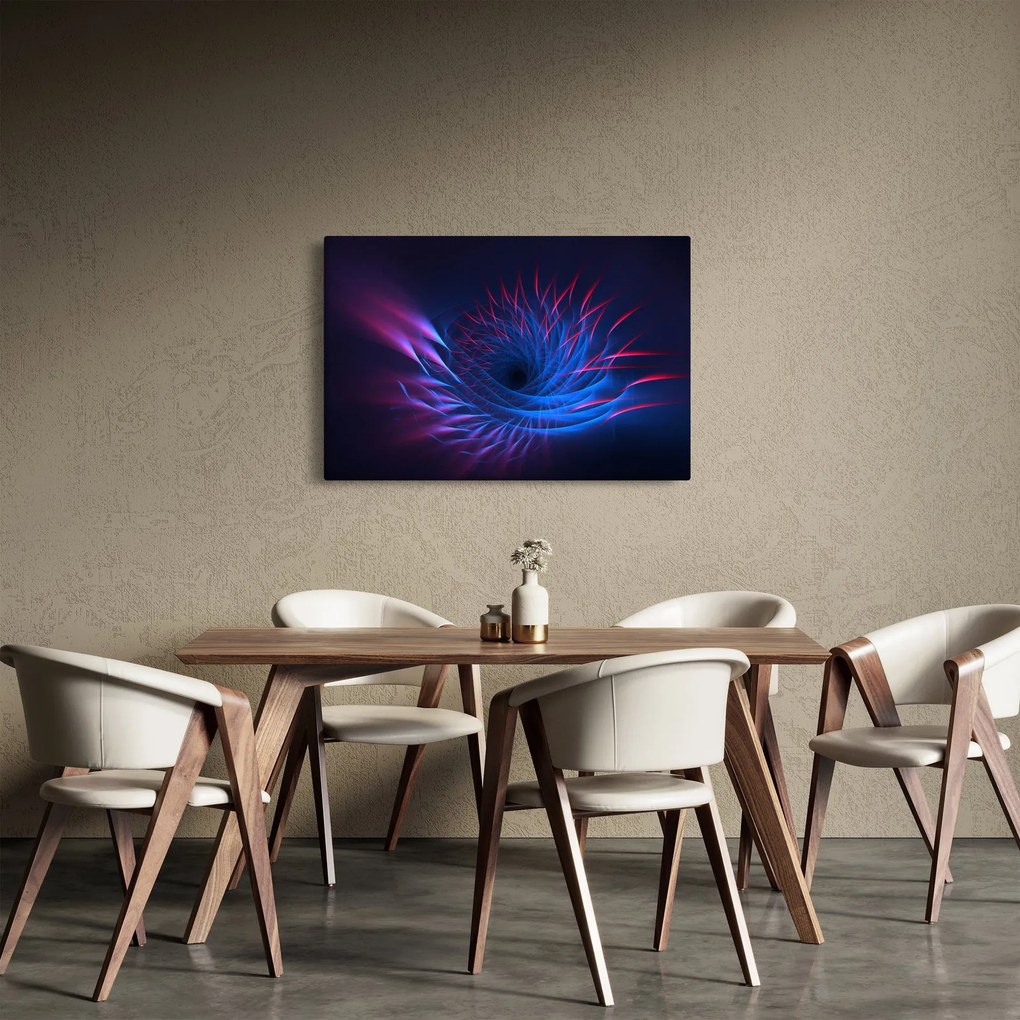 Tablou - abstaracție cu floare (90x60 cm)