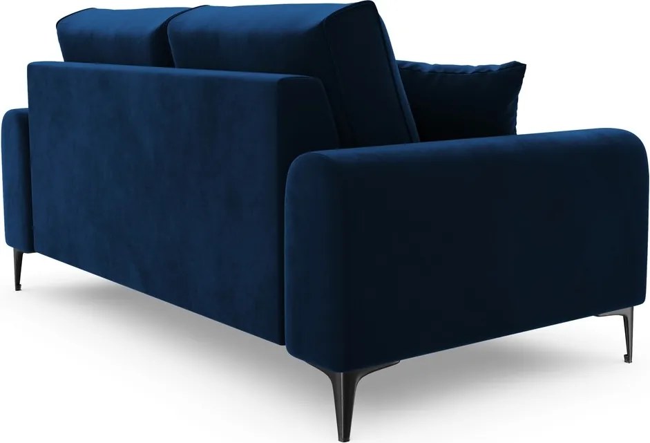 Canapea, Madara, Mazzini Sofas, 2 locuri, 172x102x90 cm, catifea, albastru regal