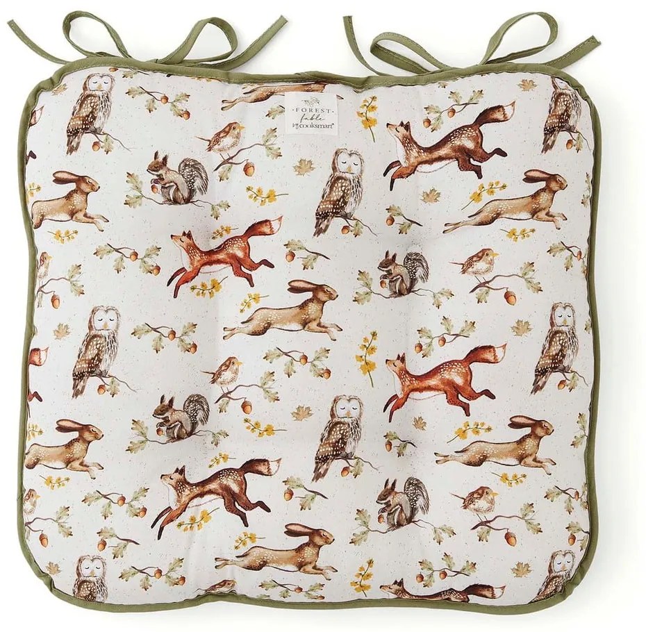 Pernă de scaun din bumbac 36x34 cm Forest Fable – Cooksmart ®