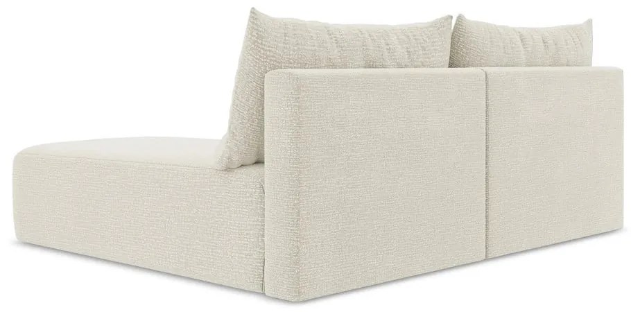 Colțar crem extensibil/cu spațiu de depozitare (cu colț pe partea dreaptă) Kalena – Makamii