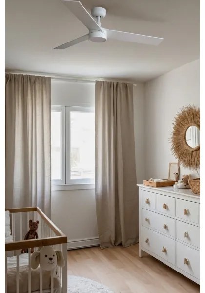 Ventilator LED dimabil FARO 34295-1TW RUDDER S LED/18W/230V 2700/4000/6500K + telecomandă