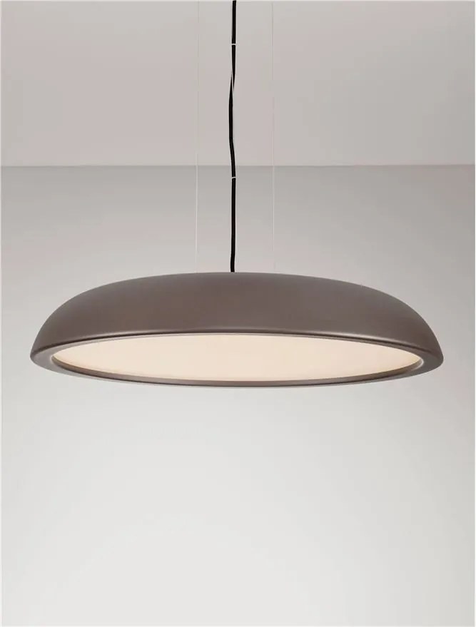 Lustra LED suspendata stil modern FELICIA maro 60cm