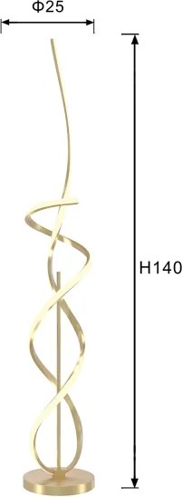 Lampadar LED ONLI KIRA LED/31W/230V 4000K auriu