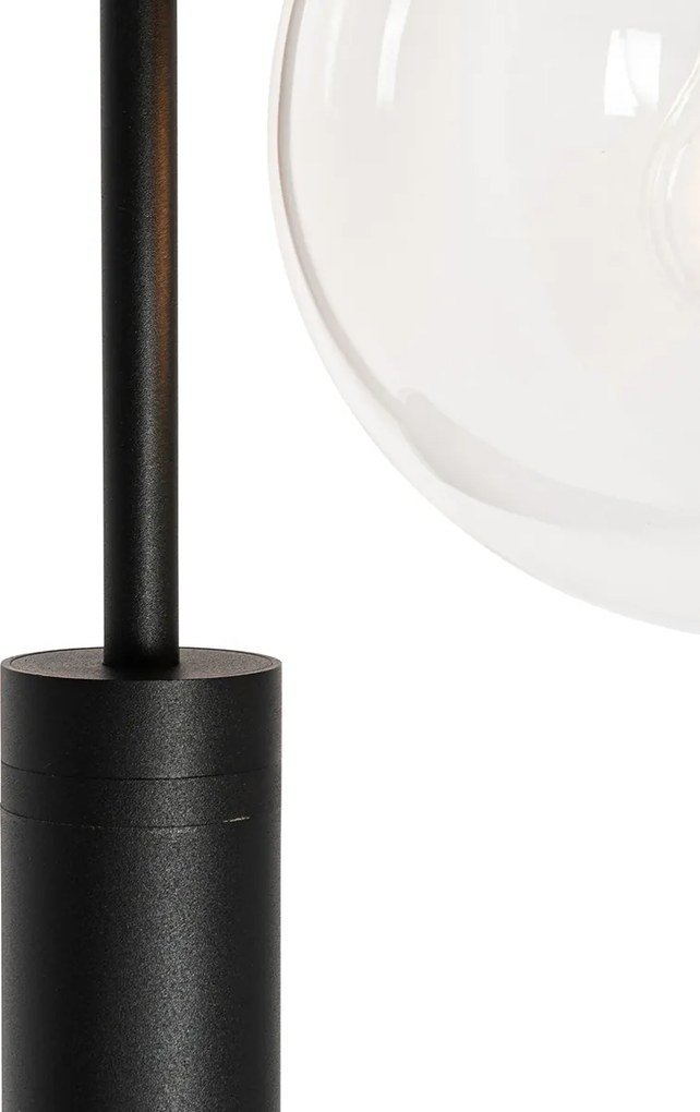 Felinar modern negru cu plastic 200 cm IP44 - Sfera