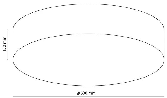 TK Lighting 1584 - Plafonieră RONDO 4xE27/15W/230V