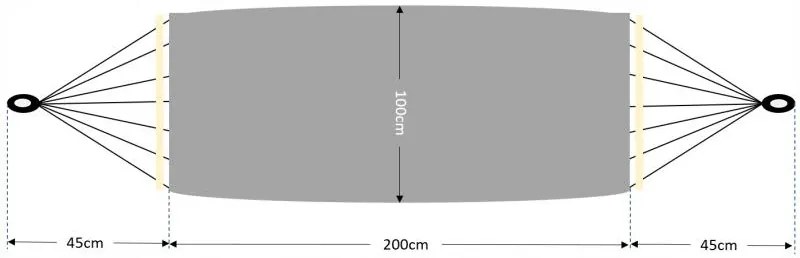 Plasă balansoar Nawi 3 (gri). 1096451