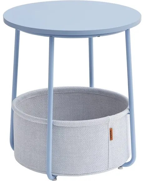 Masuta Rotunda Cu Cos, Albastru Deschis