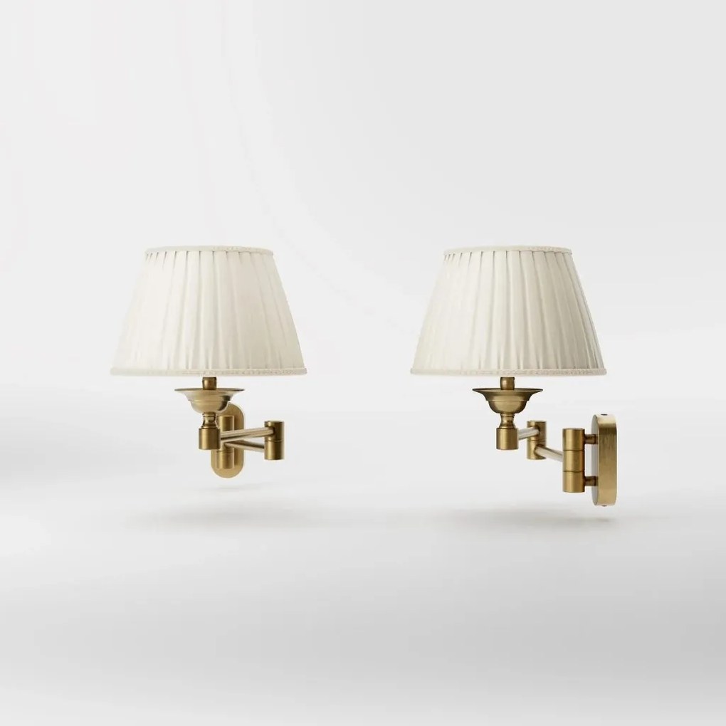 Aplica de perete din alama cu brat articulat Elegant