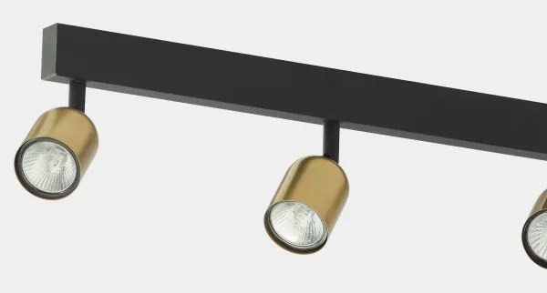Spot LED RGBW dimabil TOP 6xGU10/6,5W/230V 2700-6500K auriu/negru