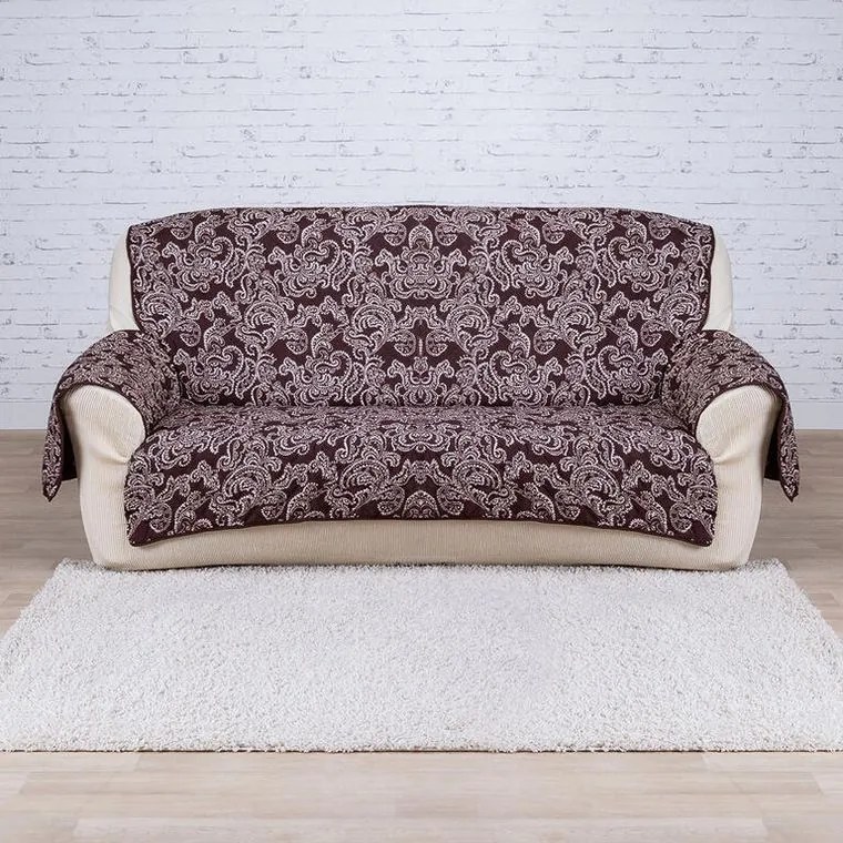 decoDoma Cuverturi cu braţe, ciocolată şezut 160 cm