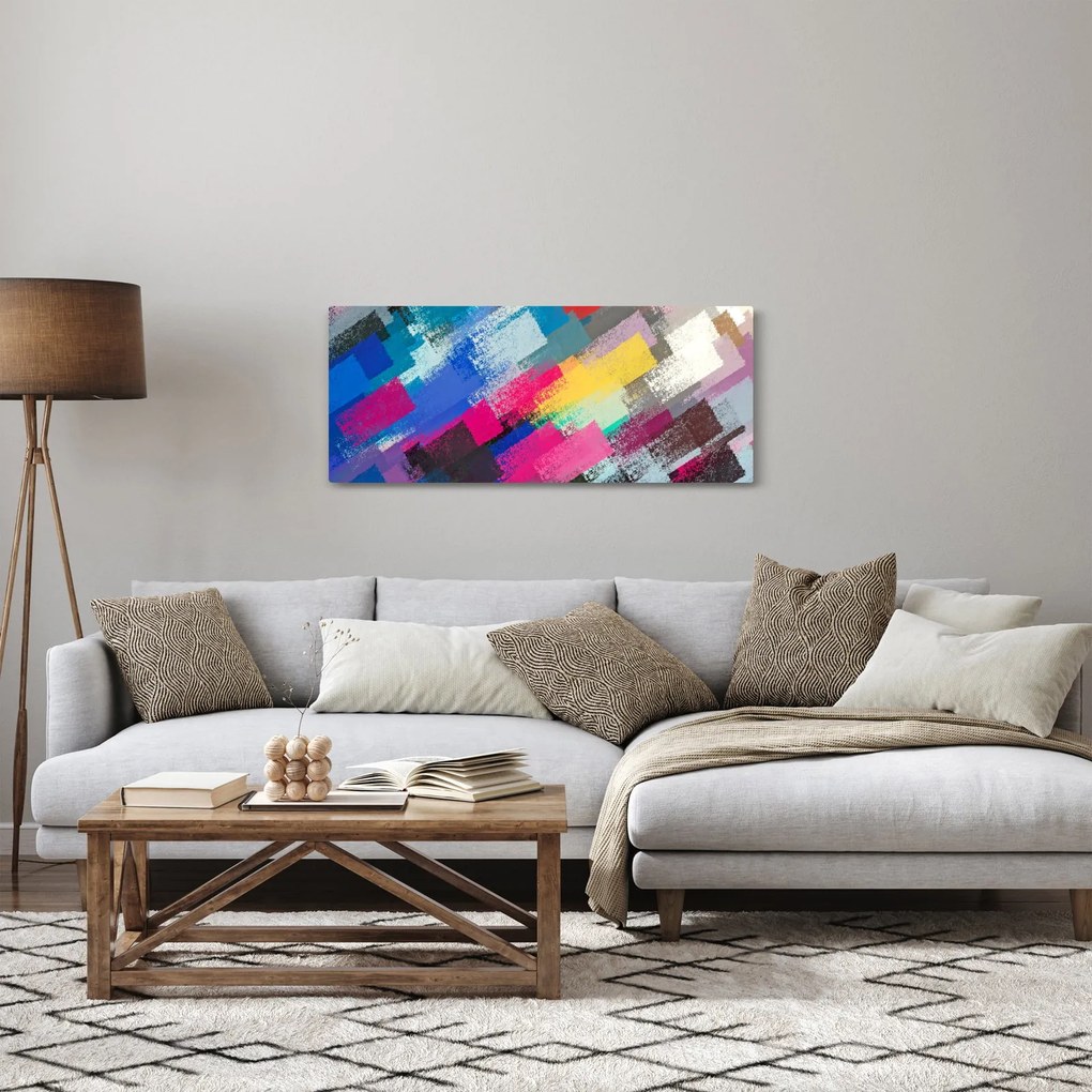Tablou - Dungi colorate cu pensula (120x50 cm)