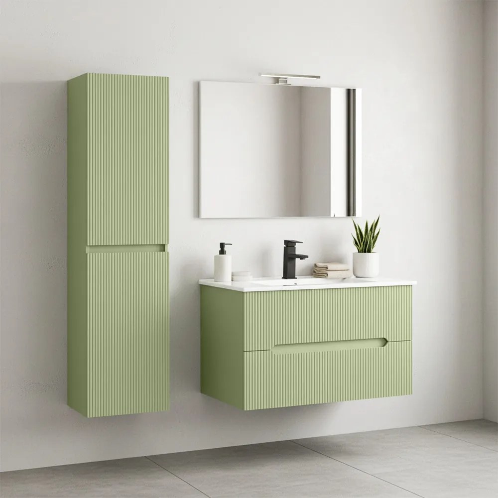 Trent suspendat dulap lateral verde deschis