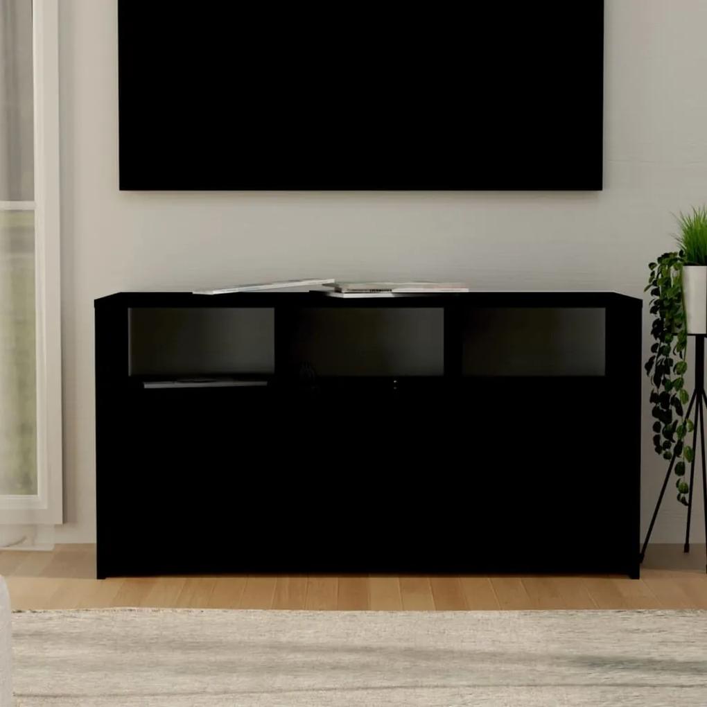 809801 vidaXL Comodă TV, negru, 102x37,5x52,5 cm, PAL