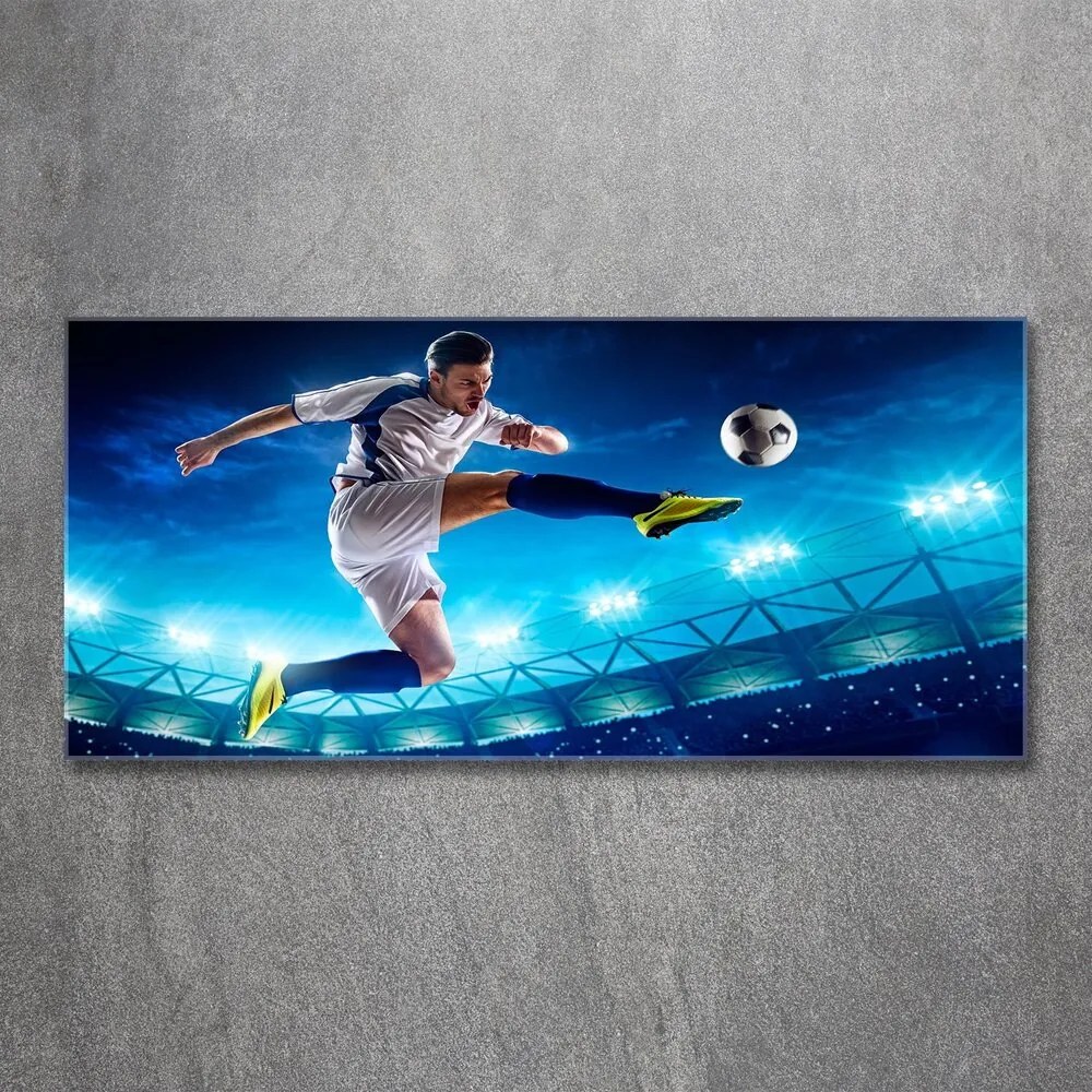 Tablou sticlă acrilică Fotbalist