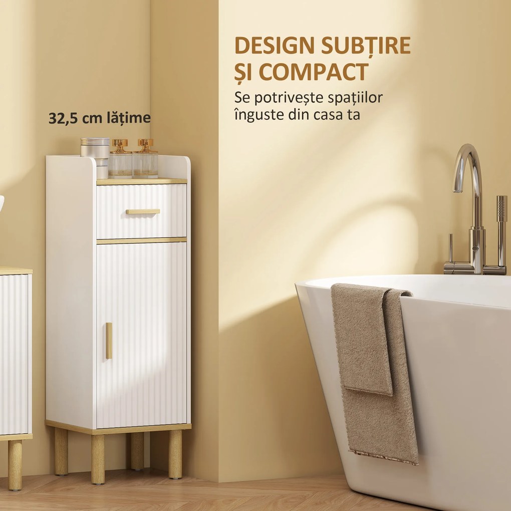 HOMCOM dulap jumătate de coloană independent | Aosom Romania