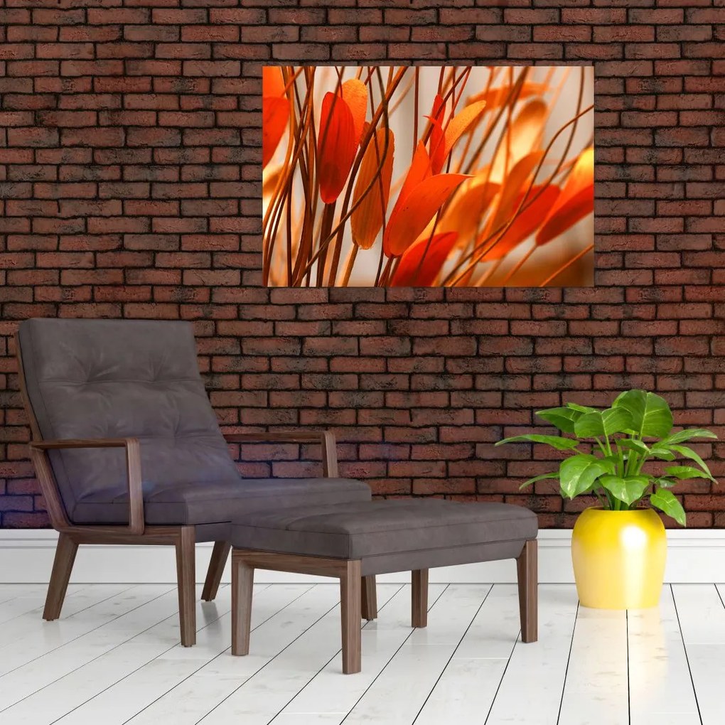 Tablou - Frunze înflorite (90x60 cm)