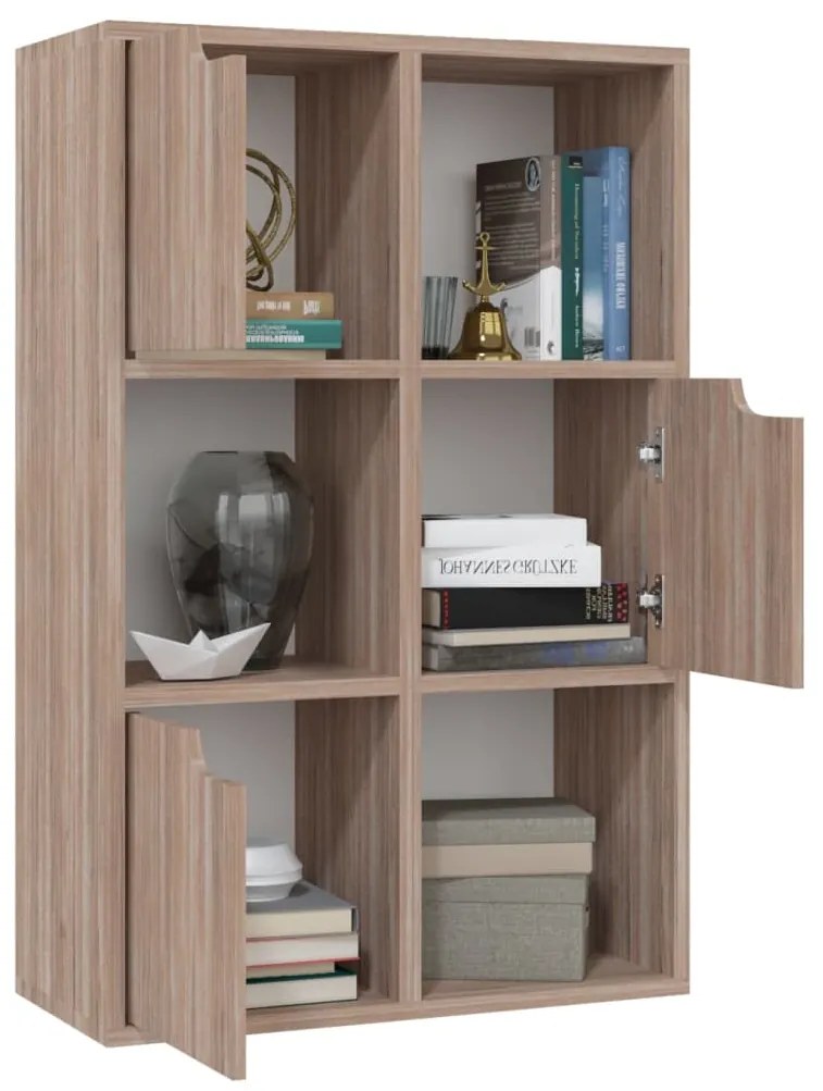 Biblioteca, stejar sonoma gri, 60x27,5x88 cm, PAL 1, grey sonoma oak