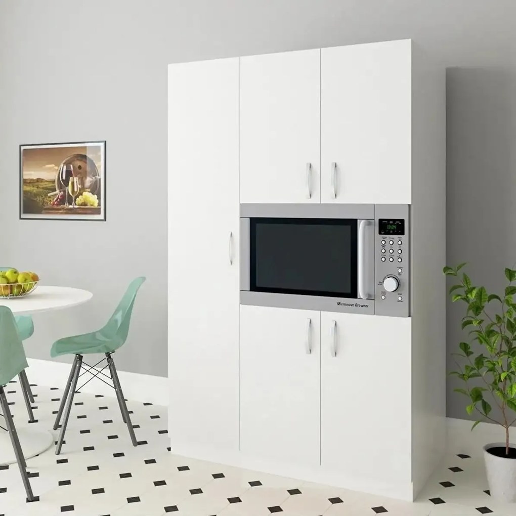 Dulap bucatarie alb cu  5 usi, SD001