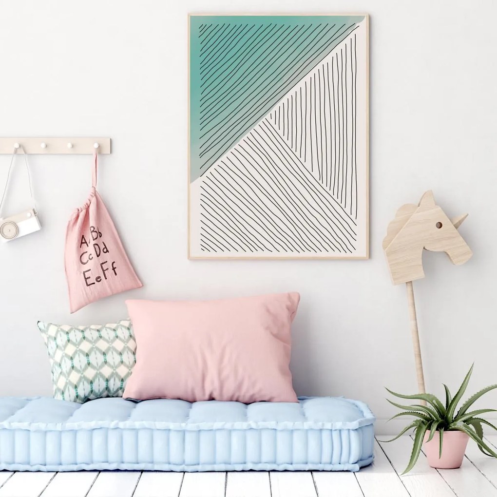 Poster - Abstracție pictată (A4)