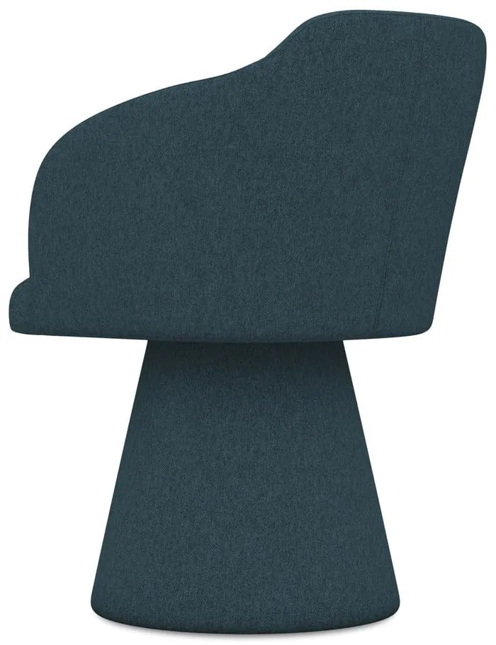 Scaun de sufragerie petrol tapițat Kanoa – Makamii