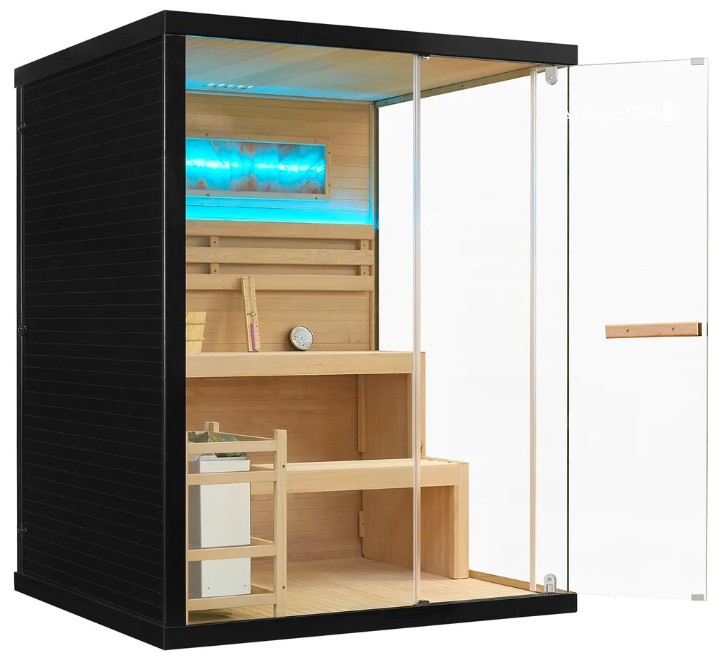 Vnútorná sauna Vantaa 150 so soľnými kameňmi