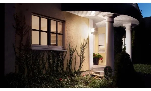 Steinel 644413 - Corp de iluminat perete exterior cu senzor L 190 S 1xE27/100W/230V