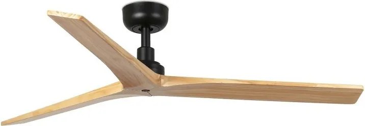 Ventilator aplicat tavan cu telecomanda KLIM M 125cm, negru/ pin