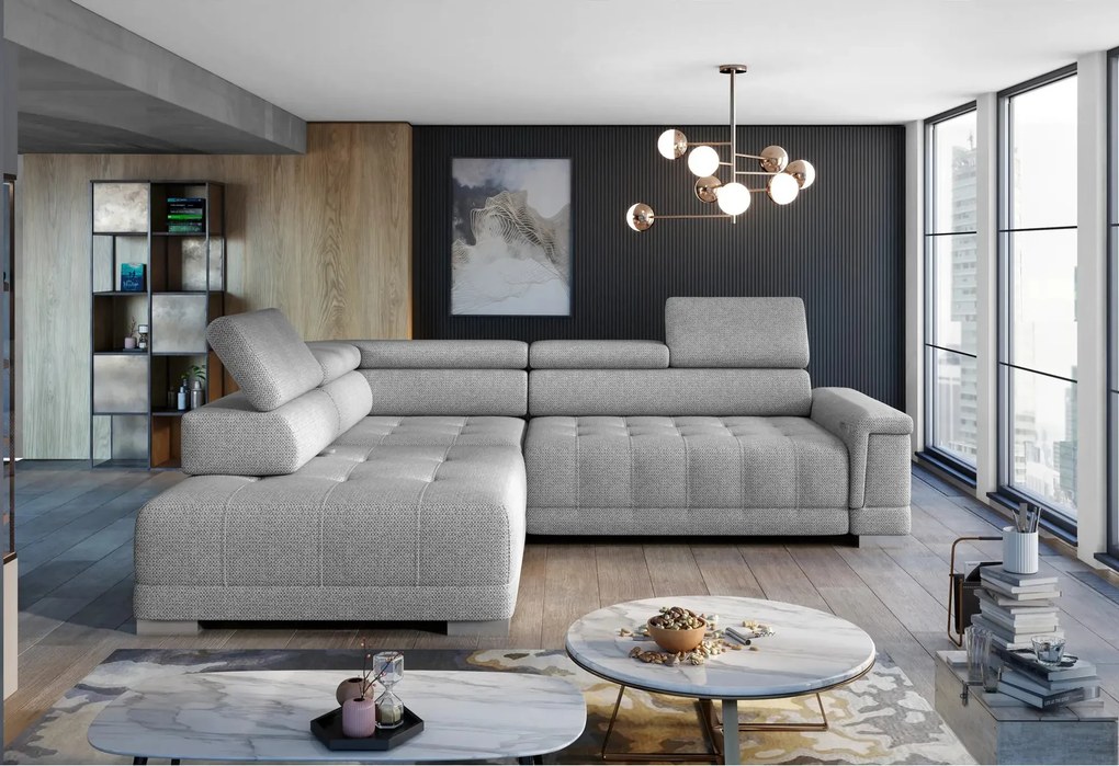 Coltar CAMPO L, personalizabil materiale gama Premium, cu reglaj elect