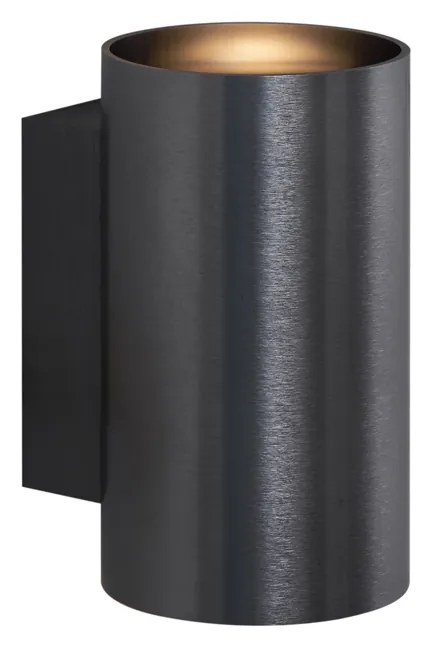 Lampă de perete modernă Gunmetal Rotundă cu 2 lumini GU10 50mm - Sandy