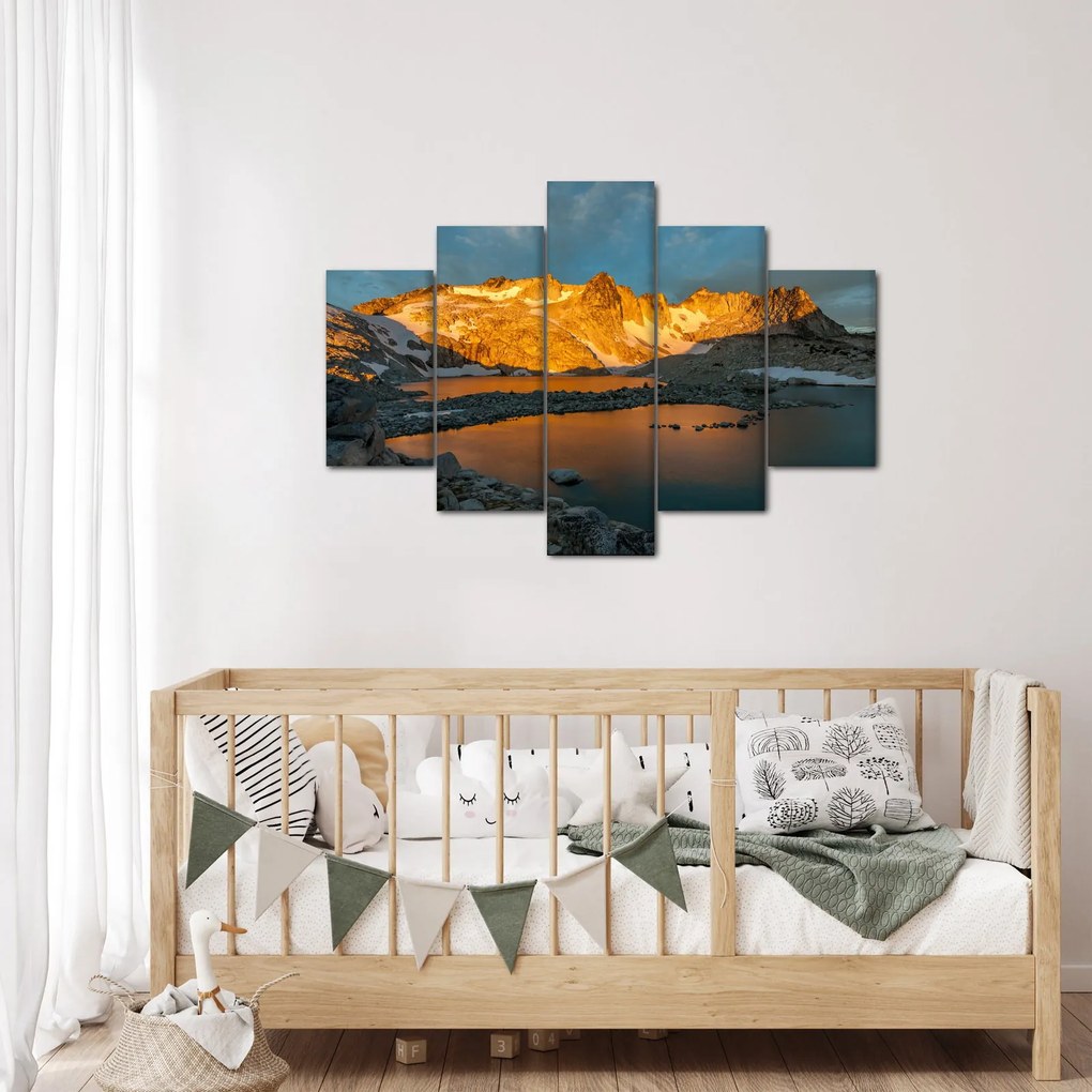 Tablou cu peisaj montan (150x105 cm)