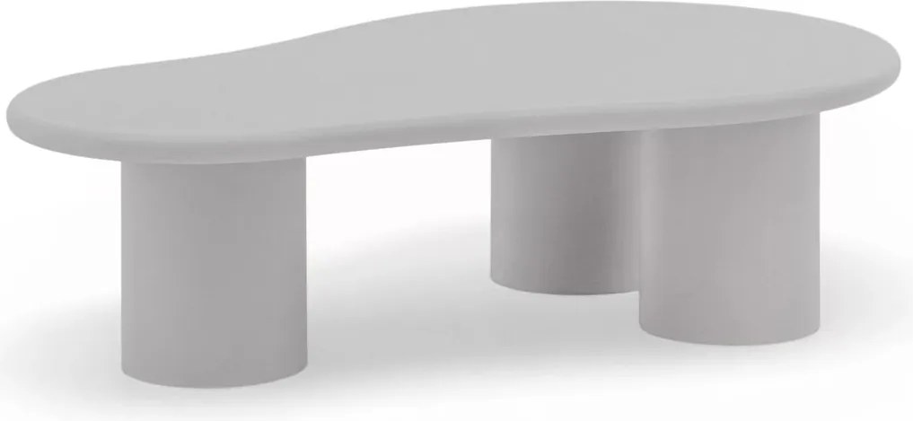 Măsuță de cafea Gisela 130 cm pentru living - gri deschis