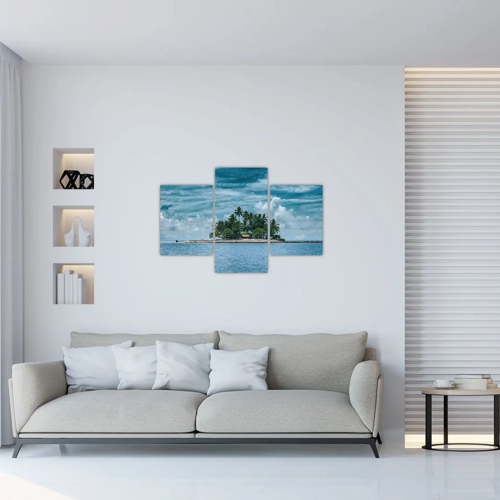 Tablou insula în mare (90x60 cm)