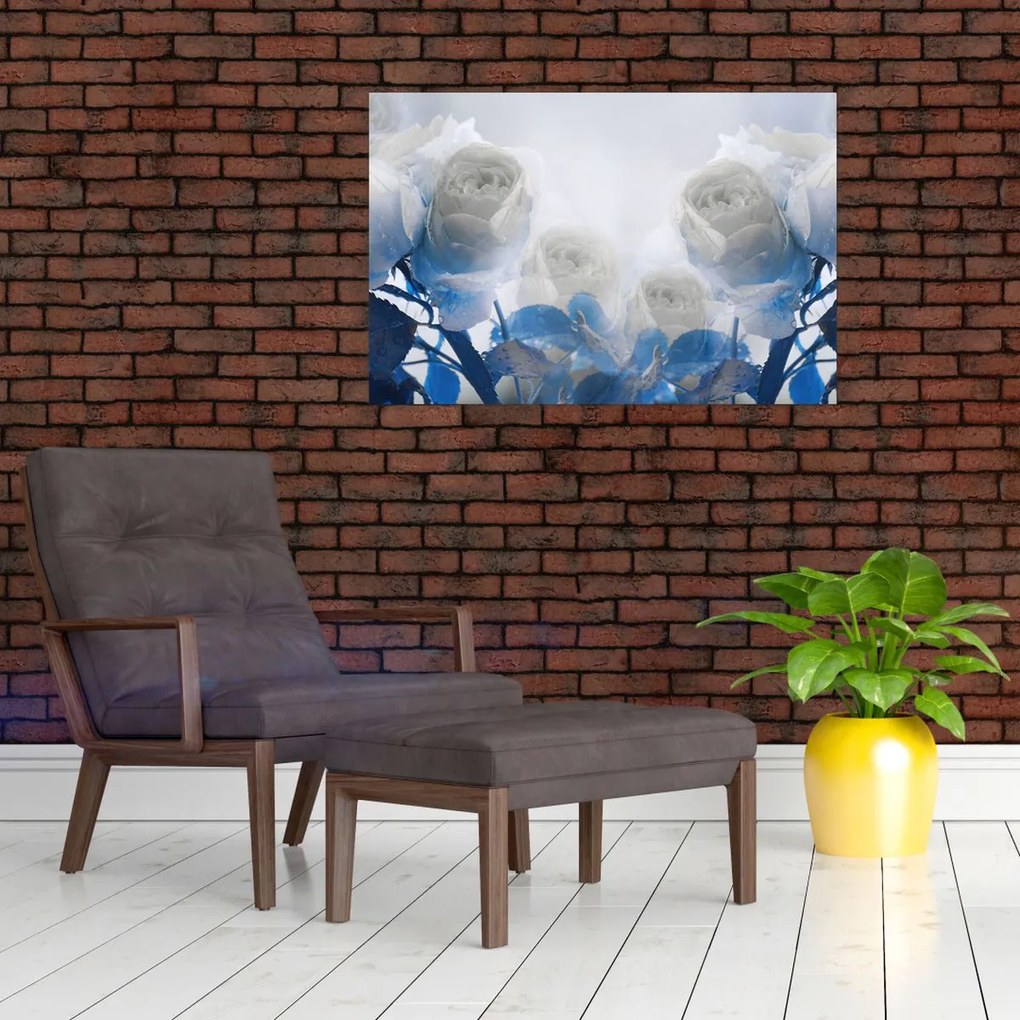 Tablou - Trandafir alb (90x60 cm)