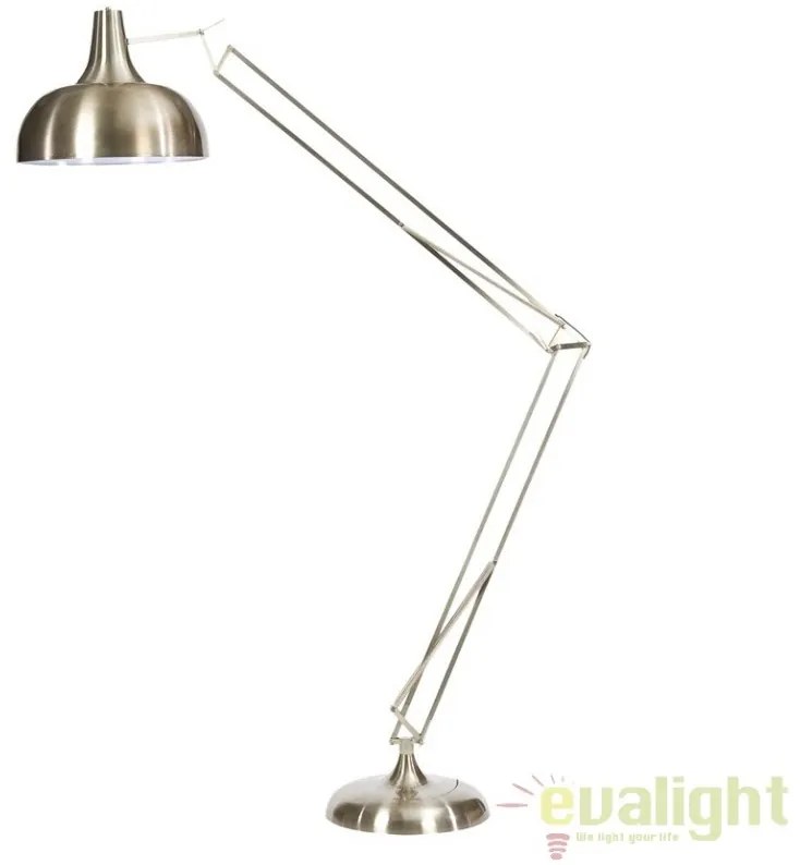 Lampadar, lampa de podea moderna, brat articulat, finisaj satinat, GIANT-XL-BRU MUNO Design