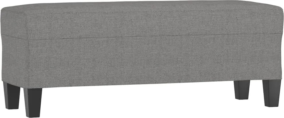 vidaXL Bancă, gri închis, 100x35x41 cm, textil