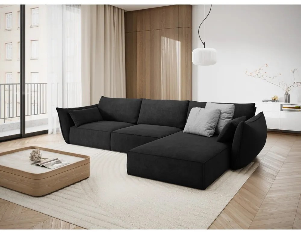 Colțar gri închis (pe partea dreaptă) Vanda – Mazzini Sofas