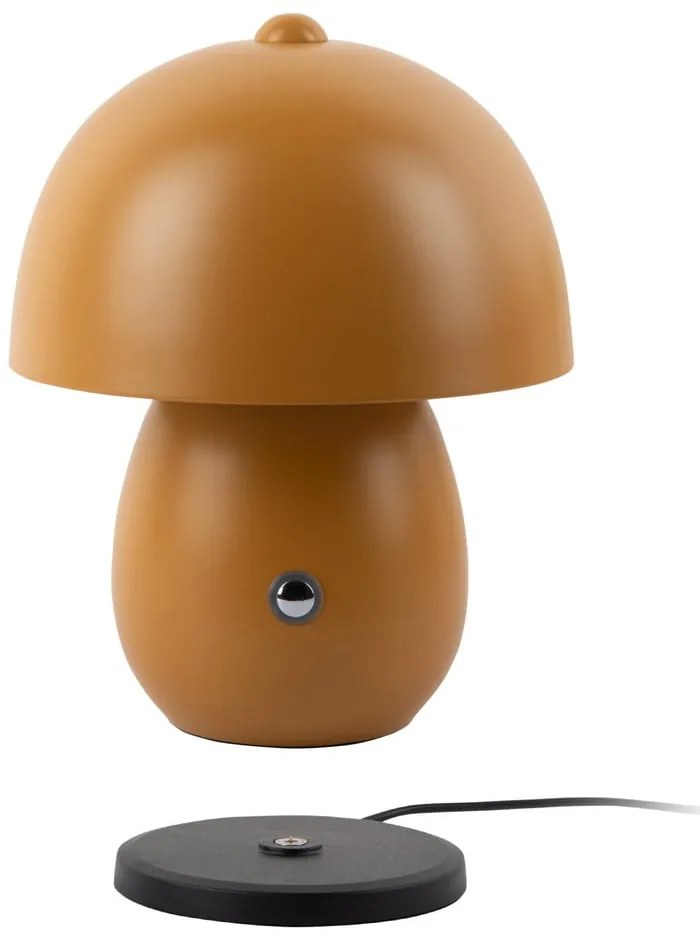 Veioză galben ocru LED cu abajur din metal (înălțime 18 cm) Mono LED – Leitmotiv