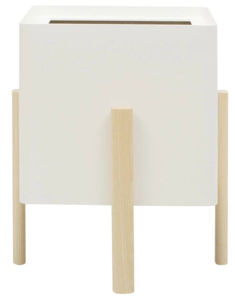 Ghiveci quadrat cu auto-irrigare ASHI, diferite variante - Hobby Flower Culoare: albume